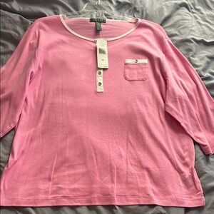 Pink Button Down Women's Shirt